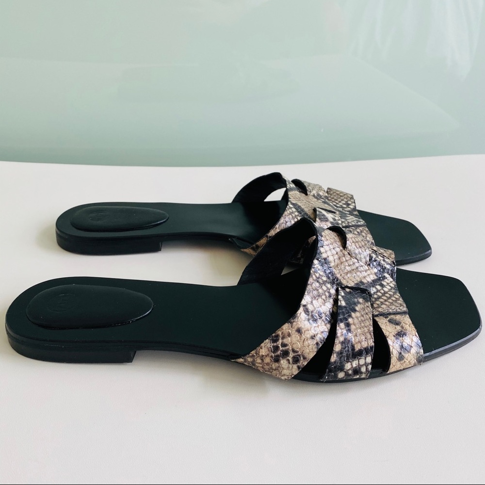 Massimo Dutti Python Skin Sandals - Picture 3 of 4